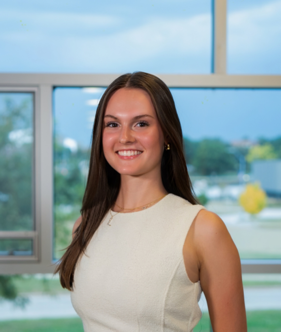 Headshot in Business Community Services Building